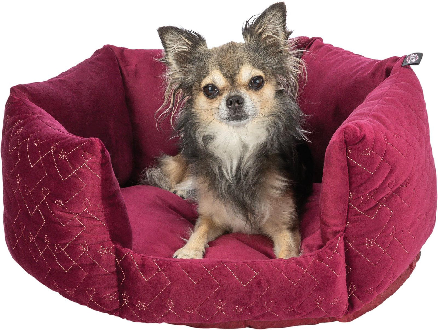 Trixie Natalya bed, round, diam. 50 cm, bordeaux.