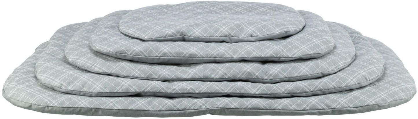 Trixie Jessie cushion, oval, 80 x 60 cm, grey/white.