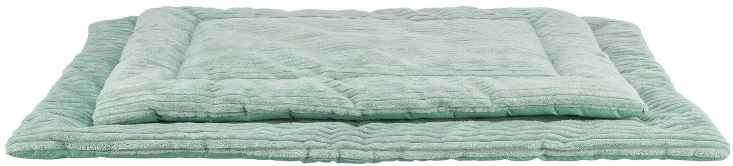 Trixie Jonna lying mat, corduroy plush, 90 x 65 cm, grey.