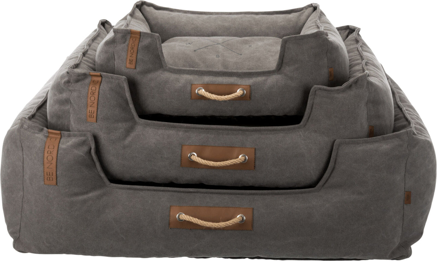 Trixie BE NORDIC FÇôhr bed, square, 80 Ç? 60 cm, black