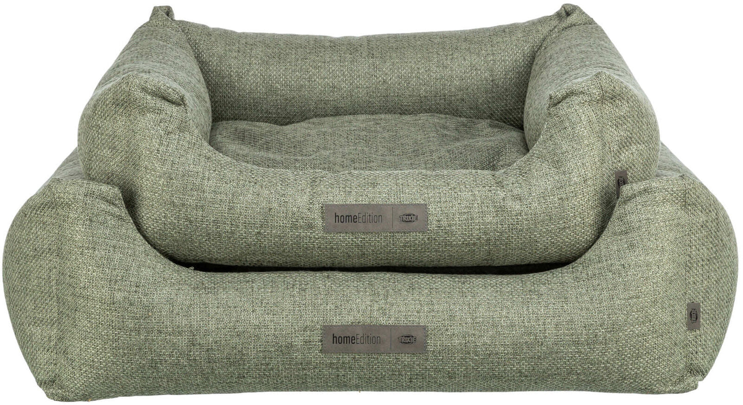 Trixie Matteo bed, square, 60 x 50 cm, olive green