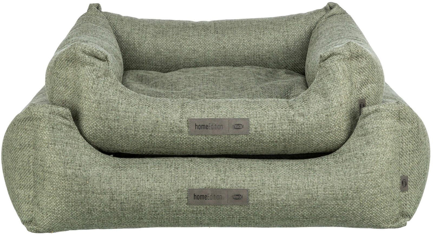 Trixie Matteo bed, square, 80 x 60 cm, olive green.