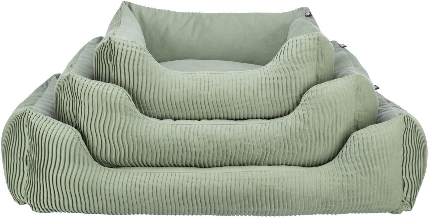 Trixie Marley bed, square, 100 x 70 cm, sage.