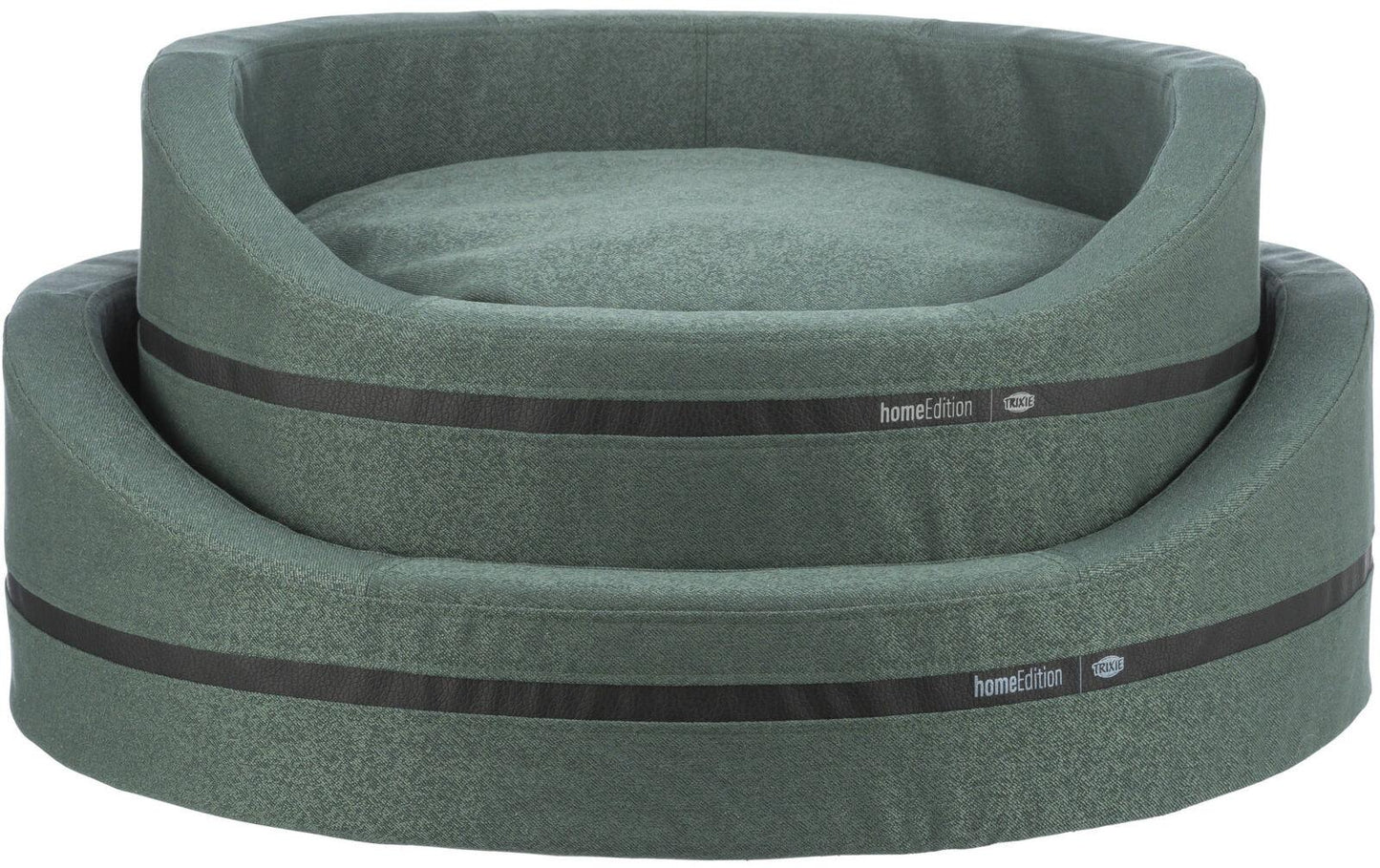 Trixie CityStyle bed, oval, 65 x 55 cm, dark green.