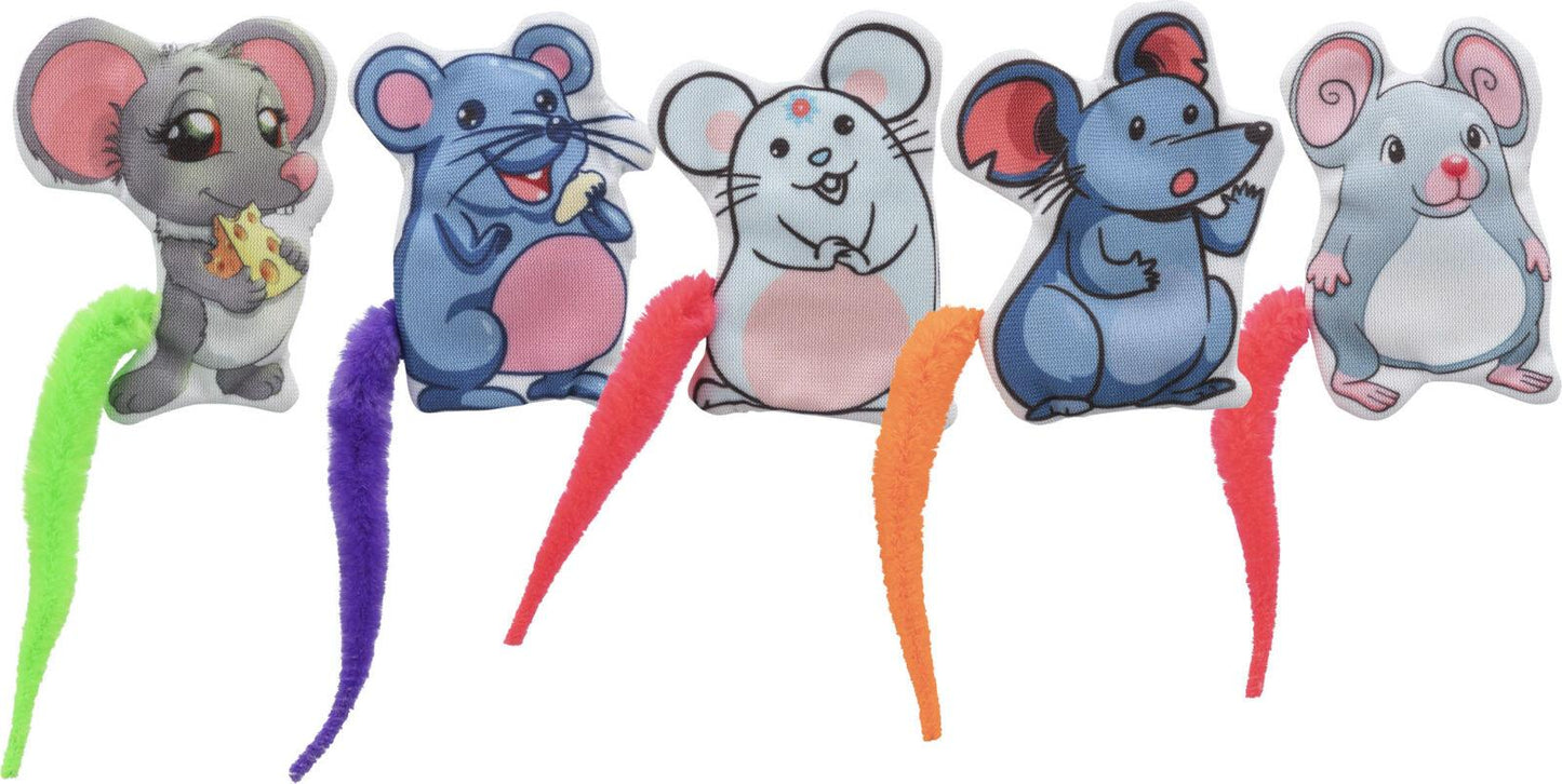 Trixie Mouse, fabric, catnip, 7.5 cm.