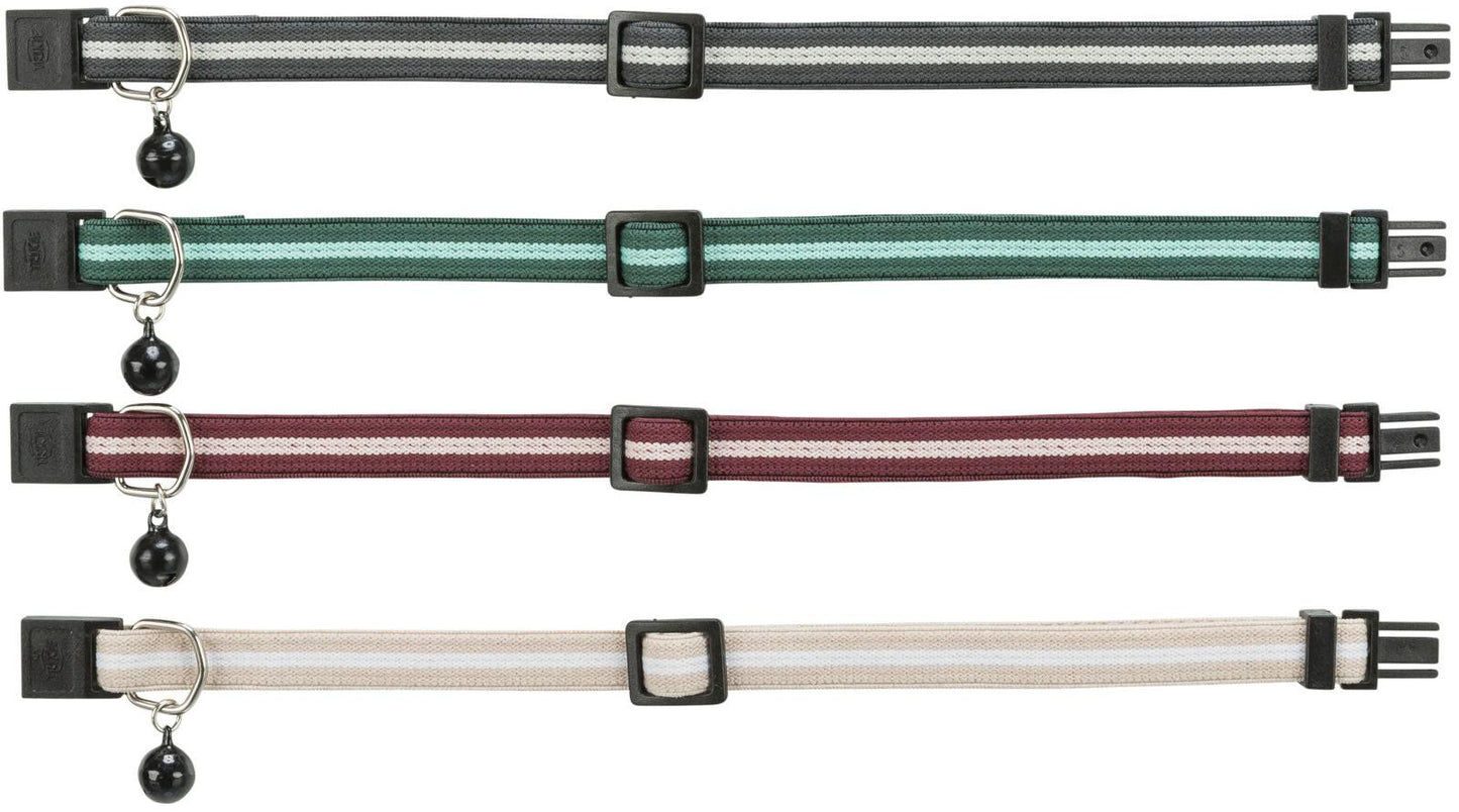 Trixie Cat collar, elastic, stripes.