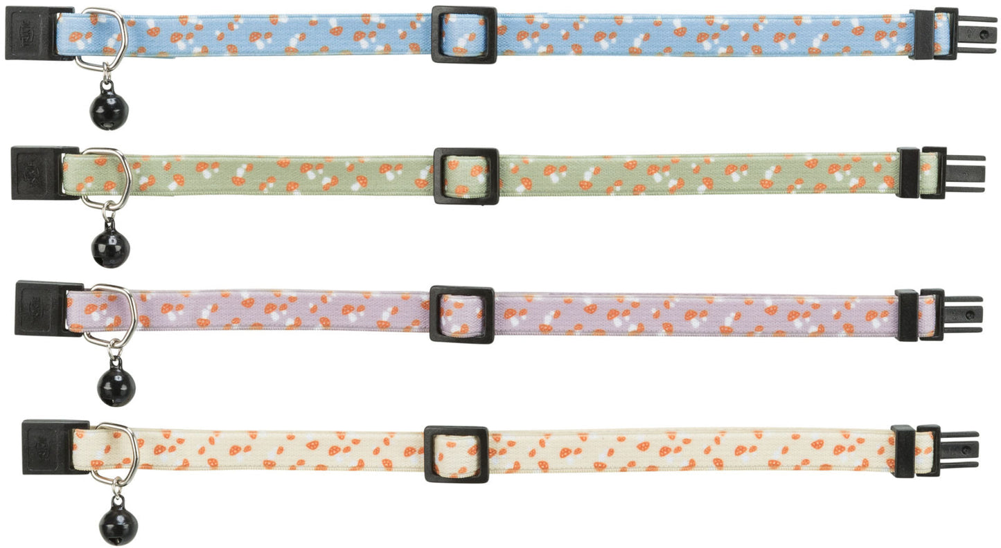 Trixie Cat collar, elastic, Mushroom