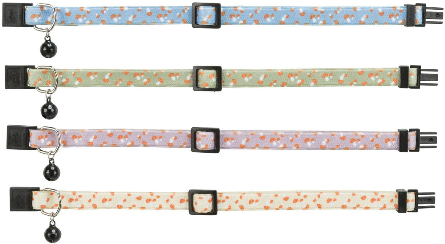 Trixie Cat collar, elastic, Mushroom.