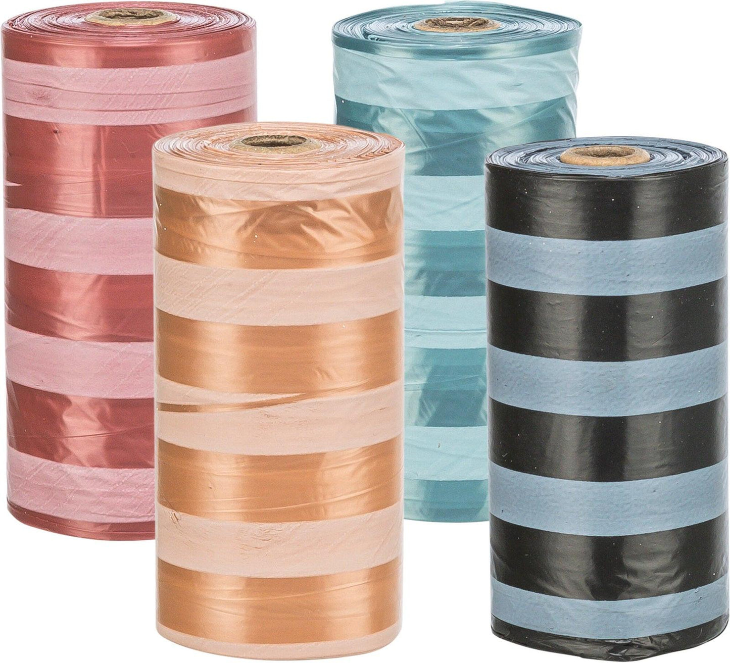 Trixie Dog Pick Up dog dirt bags, M, 4 rolls of 20 pcs., sorted/striped.