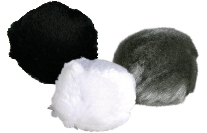 Trixie 140 plush balls with bell, diam. 3 cm.