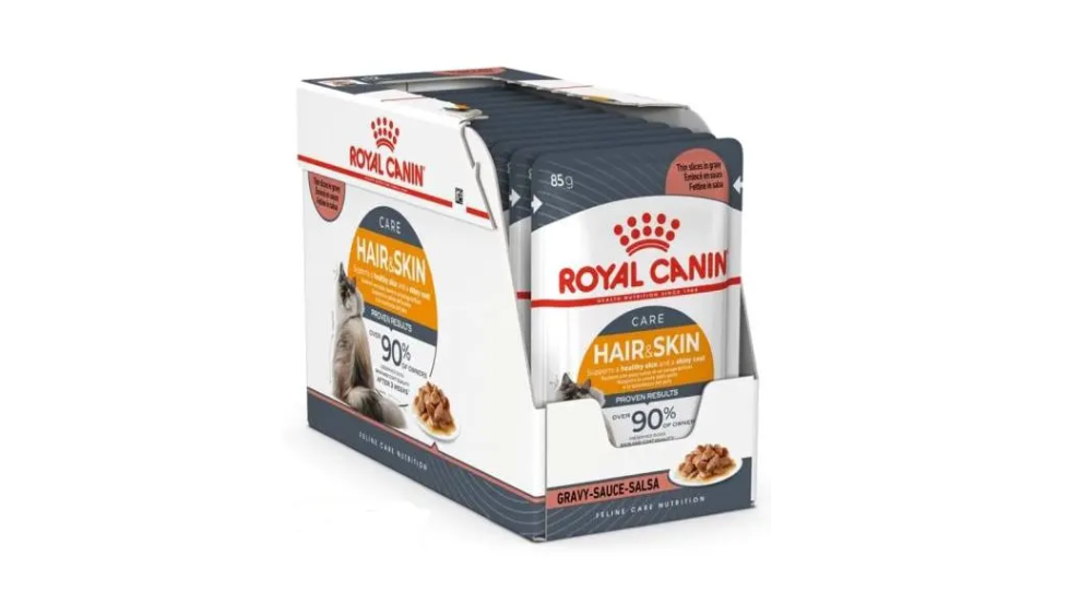 Royal Canin Hair & Skin Care Pouches in Gravy Adult Cat Food