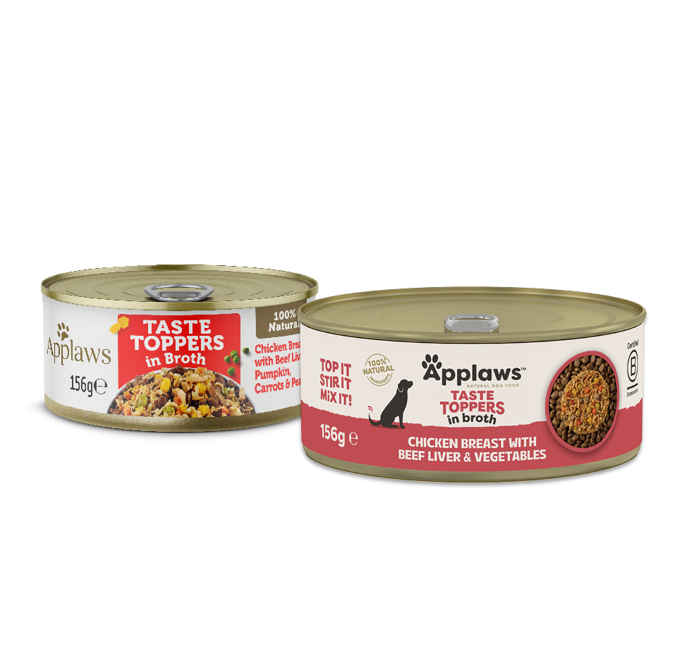 Applaws Taste Toppers Chicken Breast with Beef Liver & Vegetables in Broth 156g