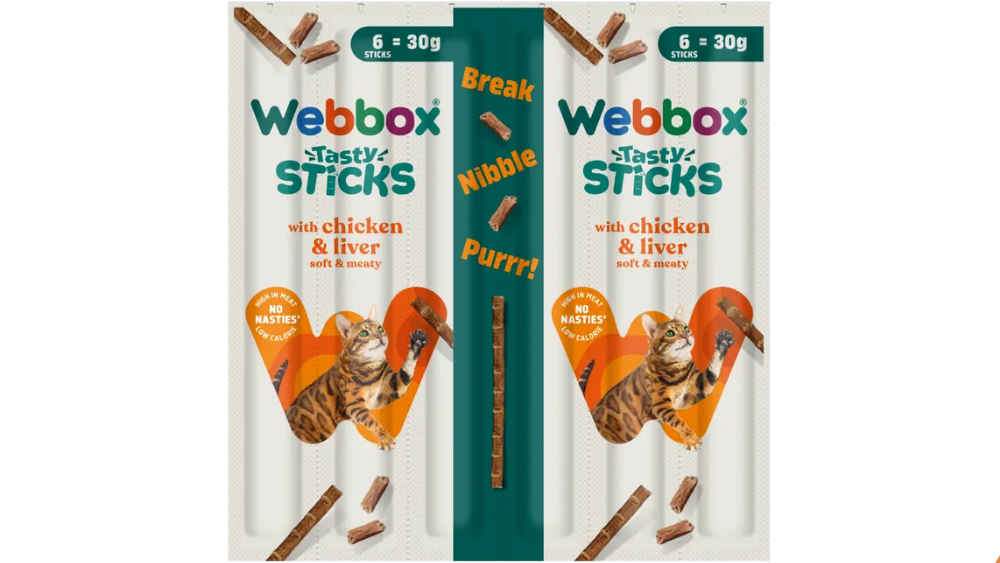 Webbox Tasty Sticks With Chicken & Liver 30g.