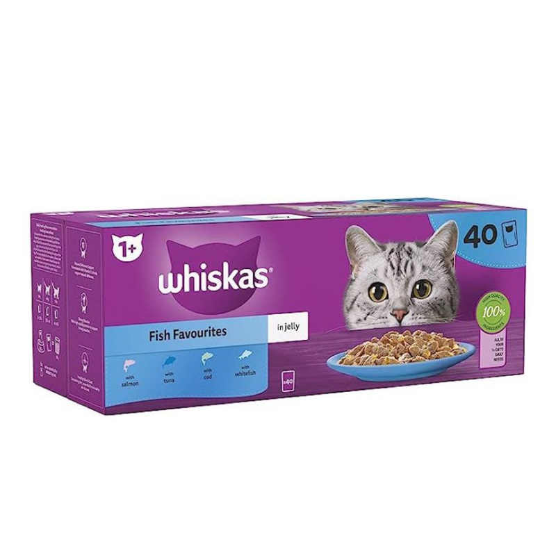 Whiskas Fish Favourites x40 – 85g