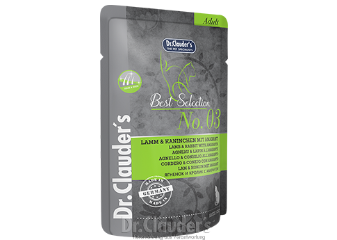 Dr Clauder's Best Selection No:3 Lamb & Rabbit with amaranth – 9G