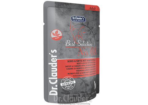 Dr. Clauder's Best Selection No 8: Beef & Duck with potatoes – 9G