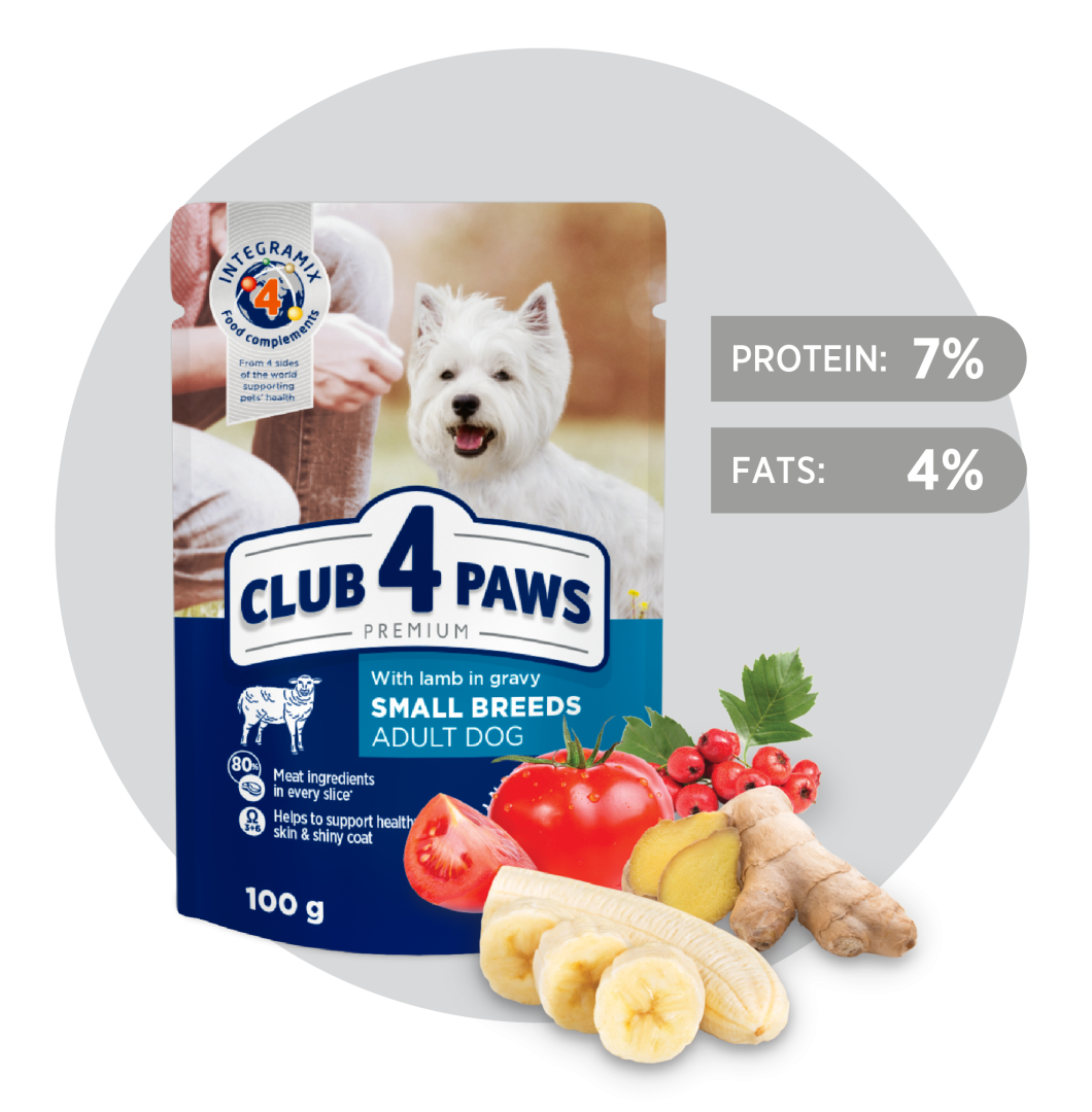 CLUB 4 PAWS Set Premium "With Lamb In Gravy" (80g 5+1 Free)