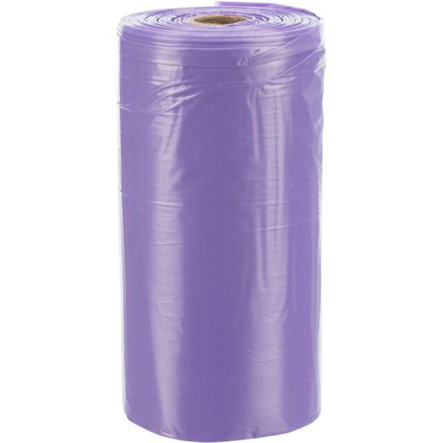 Trixie Dog Pick Up dog dirt bags with lavender scent, M, 4 rolls of 20 pcs., lilac.