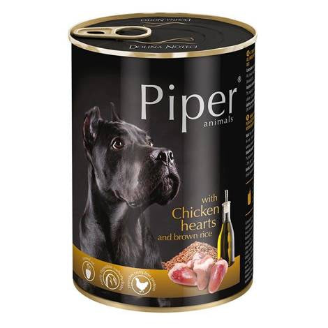 Piper Dog With Chicken hearts & Rice Wet Food – 5kg