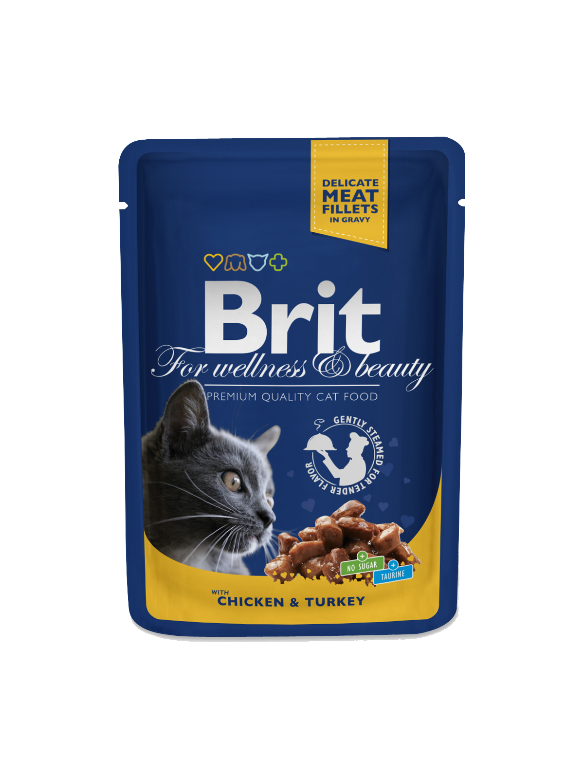 Brit Premium Cat Pouches with Chicken & Turkey