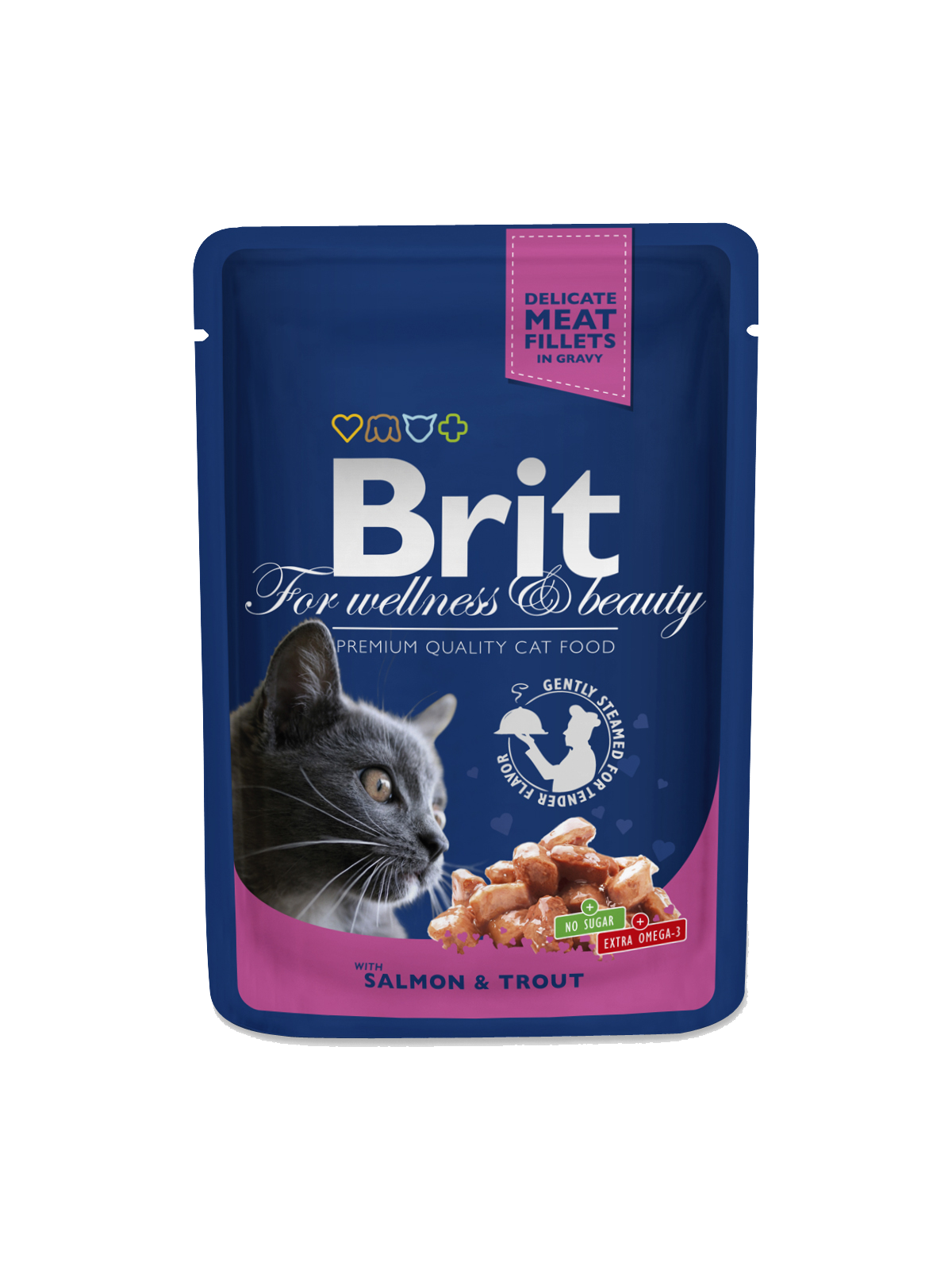 Brit Premium Cat Pouches with Salmon & Trout