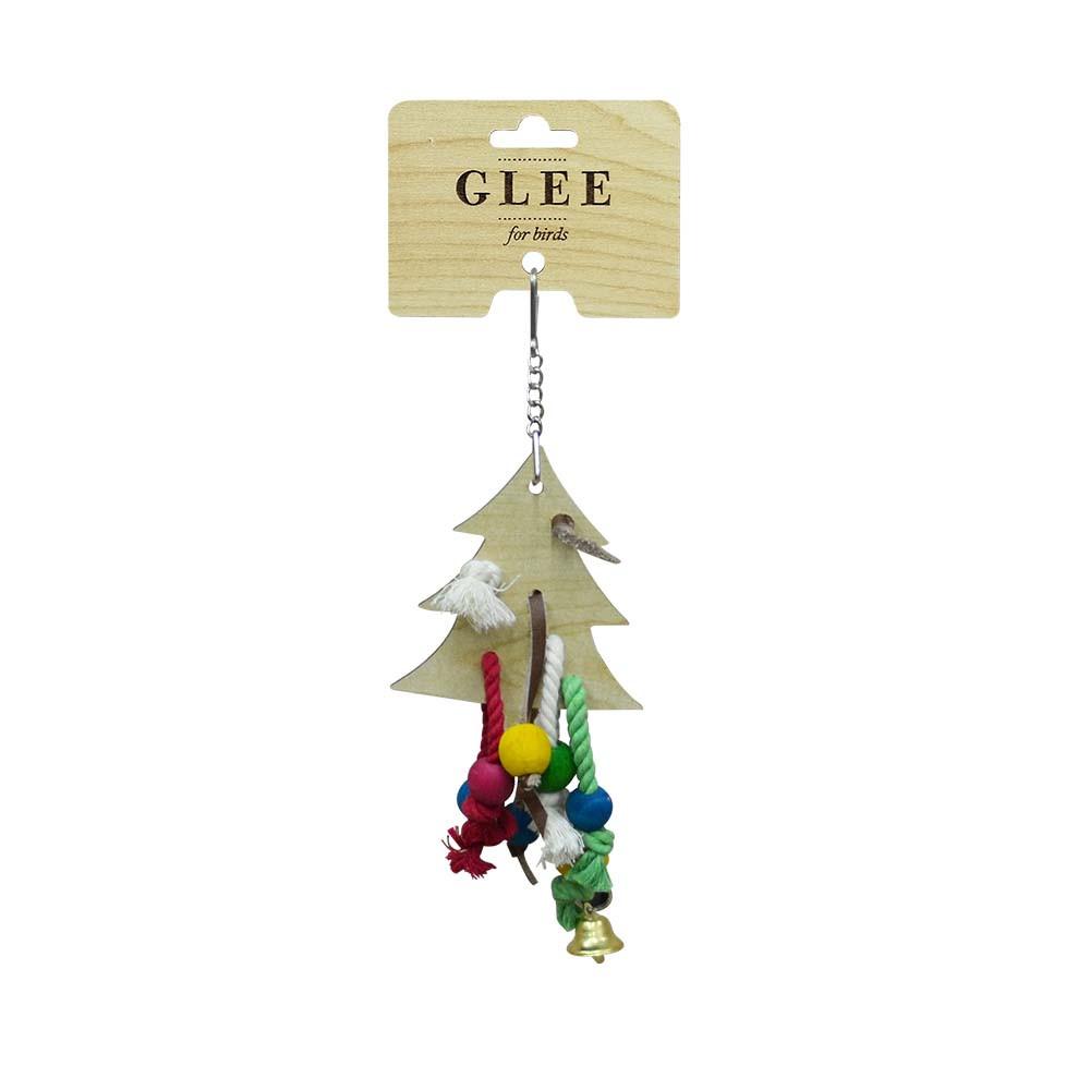 Glee Hanging Bird Toy Wooden Tree With Ropes.