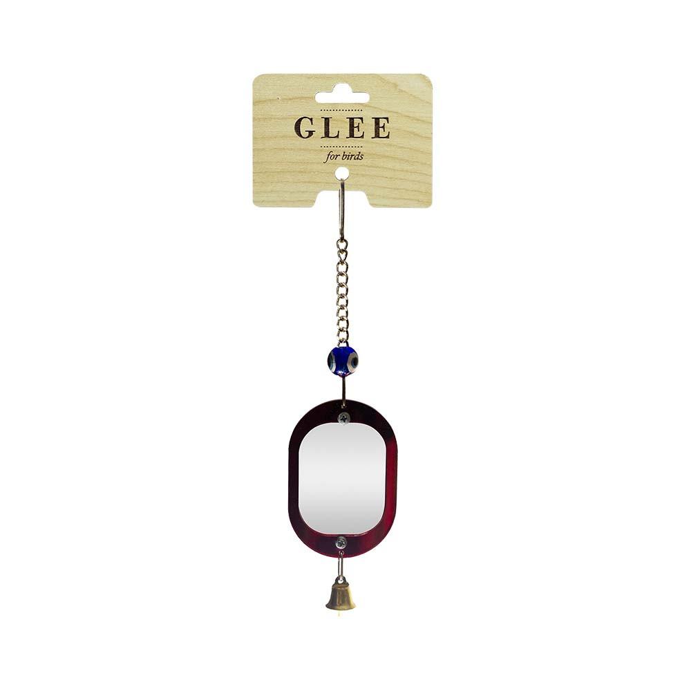 Glee Hanging Bird Toy With Mirror And Bells Brown.