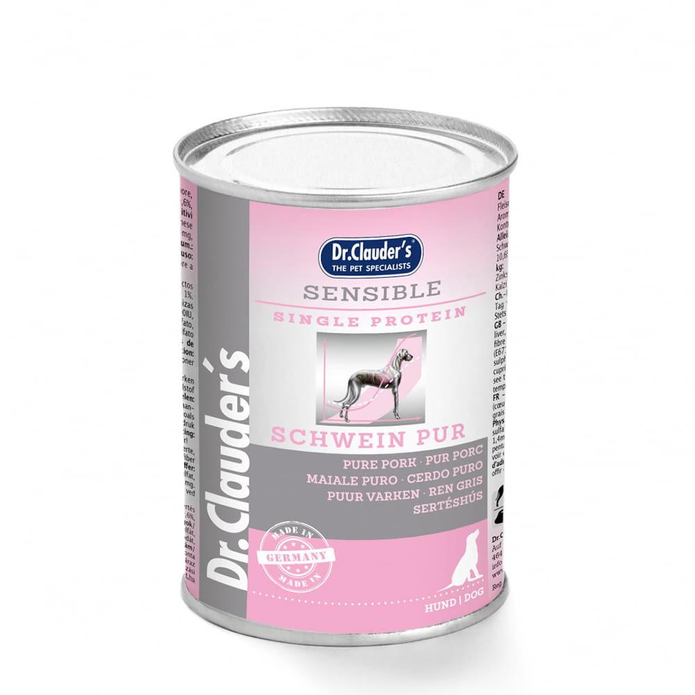 Dr. Clauder's Dog Wet Diet Sensible Pure Pork.