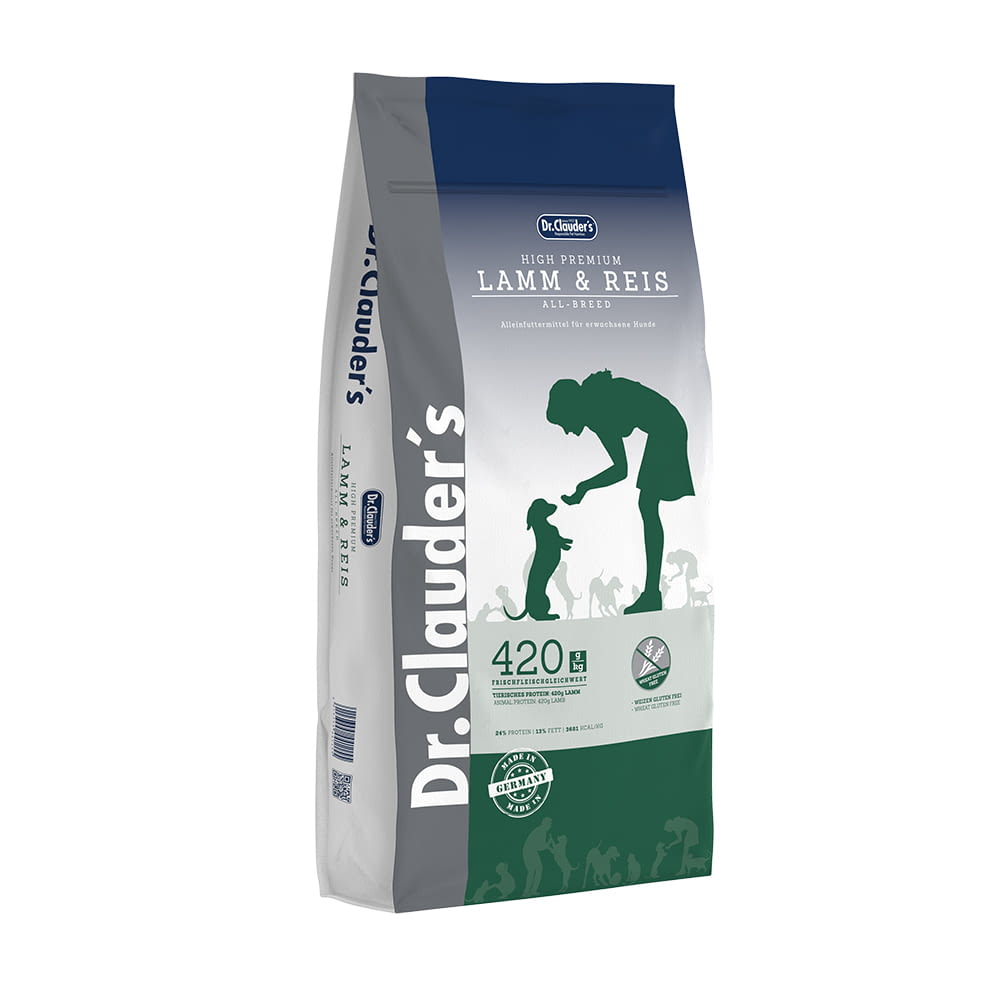 Dr Clauder's Dog Dry High Premium Lamb And Rice