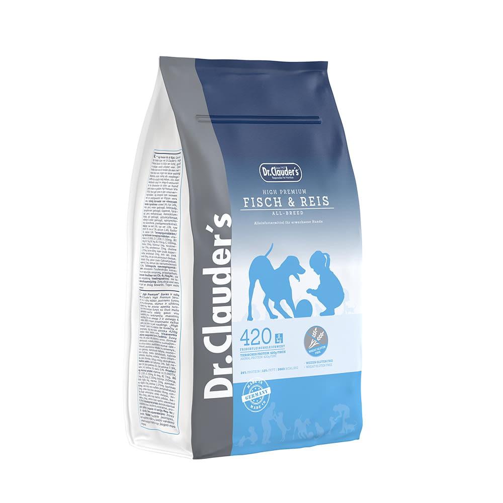 Dr Clauder's Dog Dry High Premium Fish And Rice.