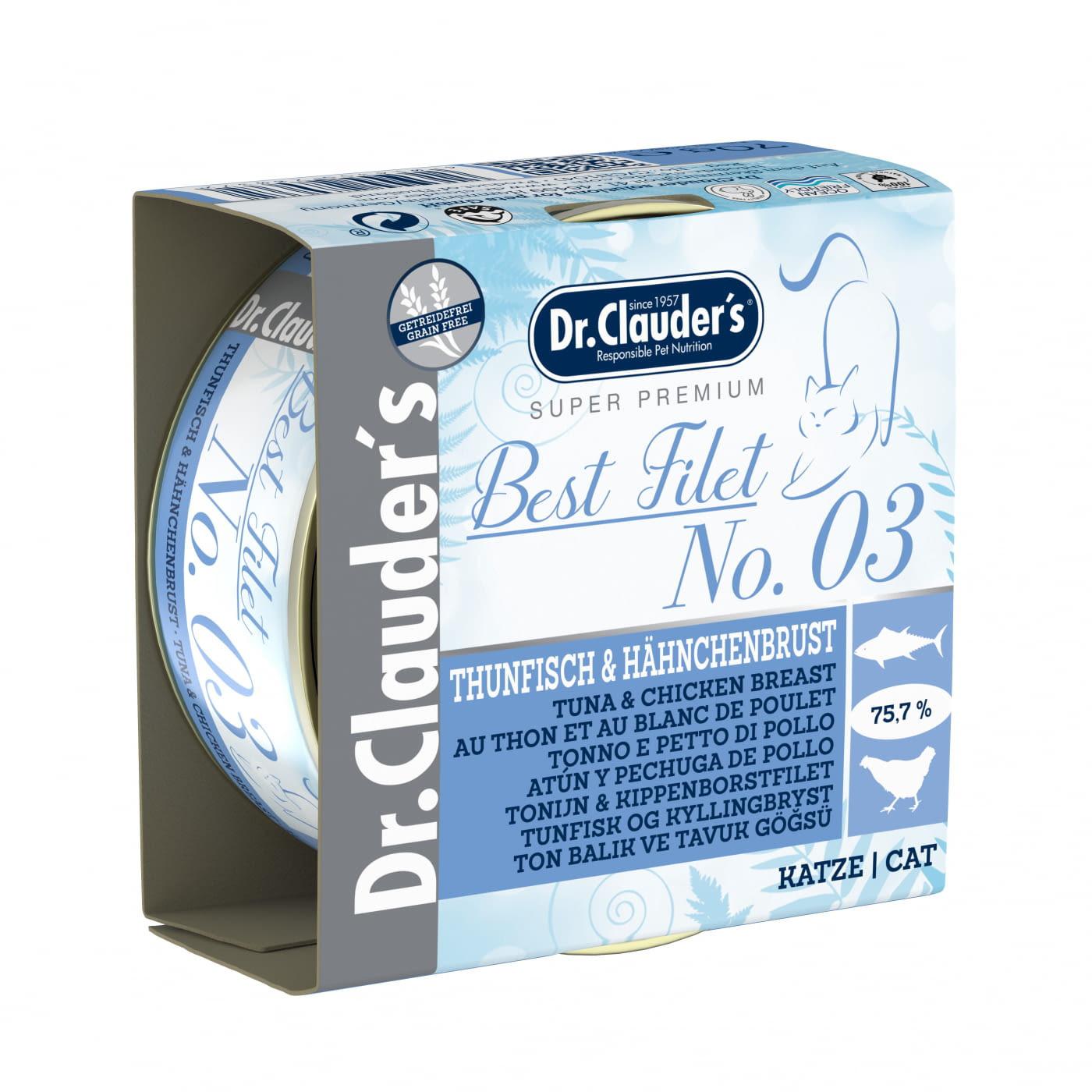 Dr. Clauder's No. 3 Tuna & Chicken Breast 70G Tin.