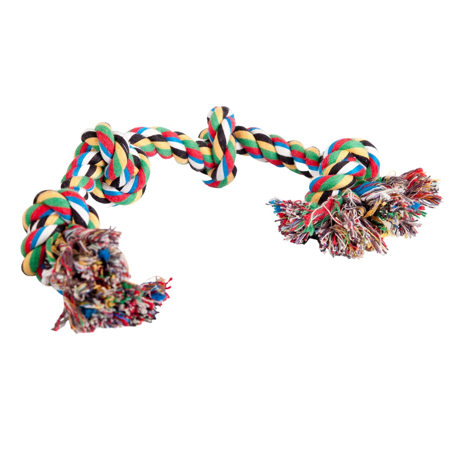 Dingo Colorful Rope with 4 knots.