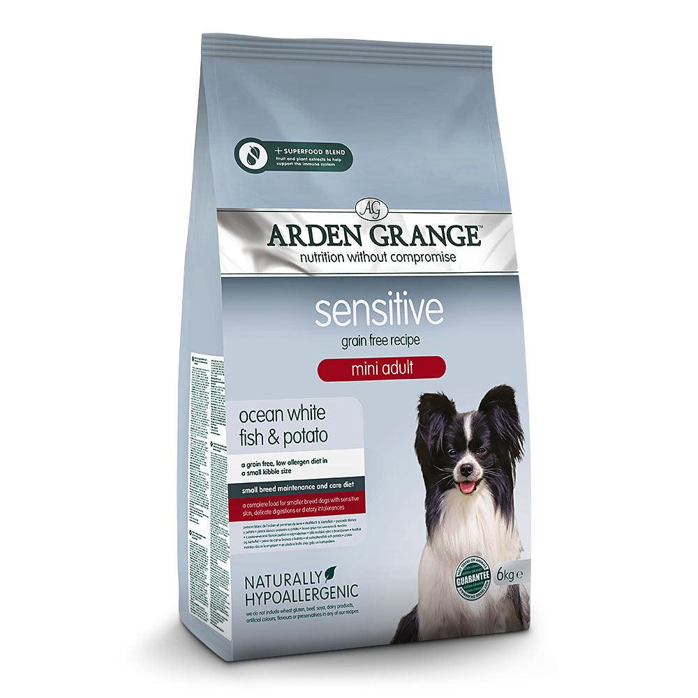 Arden Grange Sensitive Mini Adult - Grain Free - Ocean White Fish & Potato.