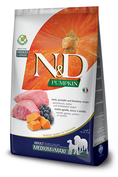 Farmina N&D Pumpkin Adult Medium & Maxi Lamb & Blueberry