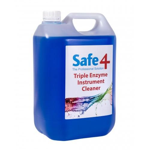 Safe4 Triple Enzyme Instrument Cleaner - 5L.