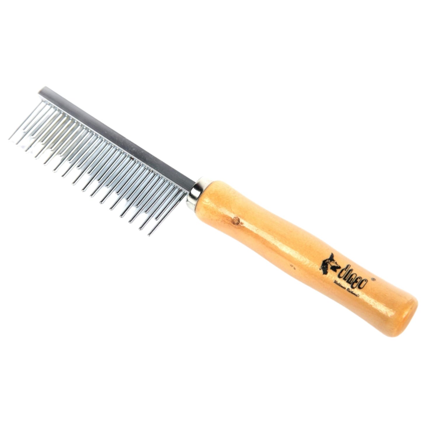 Dingo Metal Comb With A Wooden Handle.