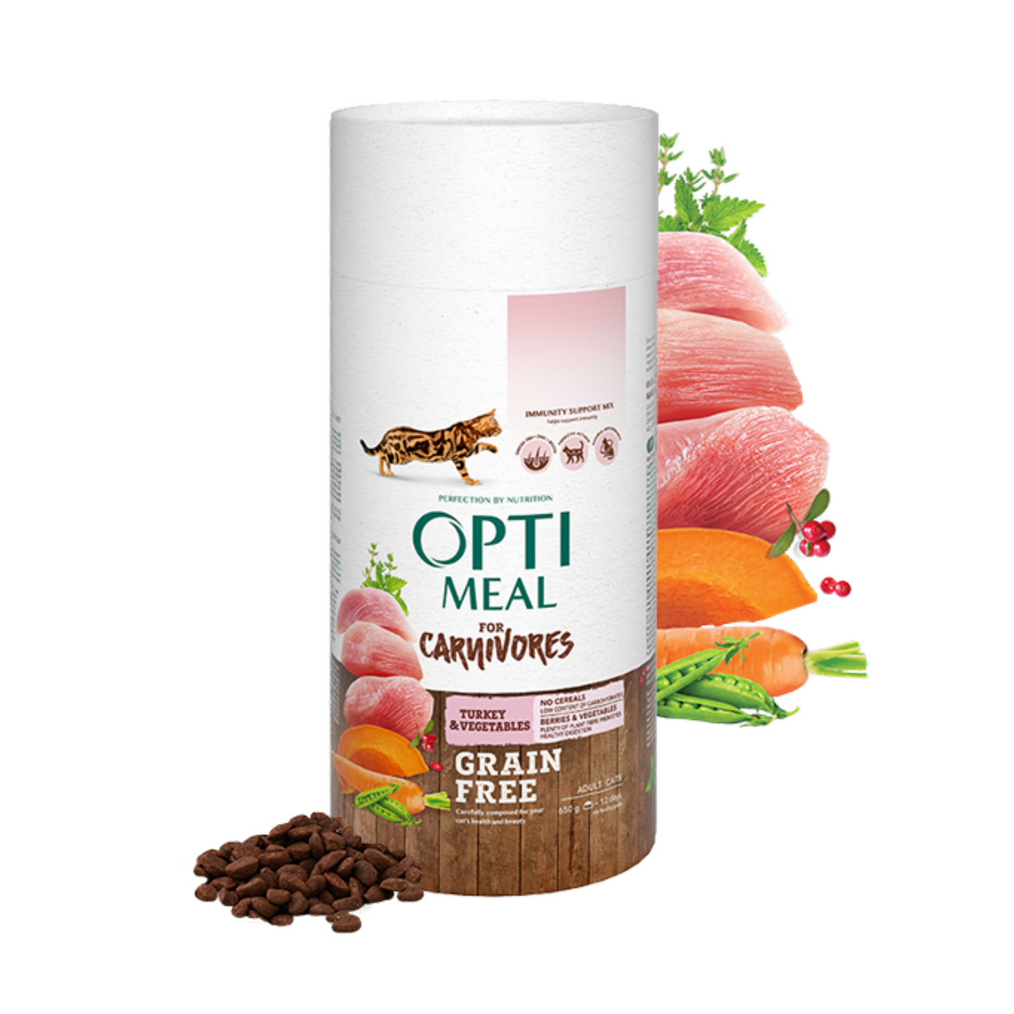 OPTIMEAL Grainfree Adult Cat with Turkey & Veggies