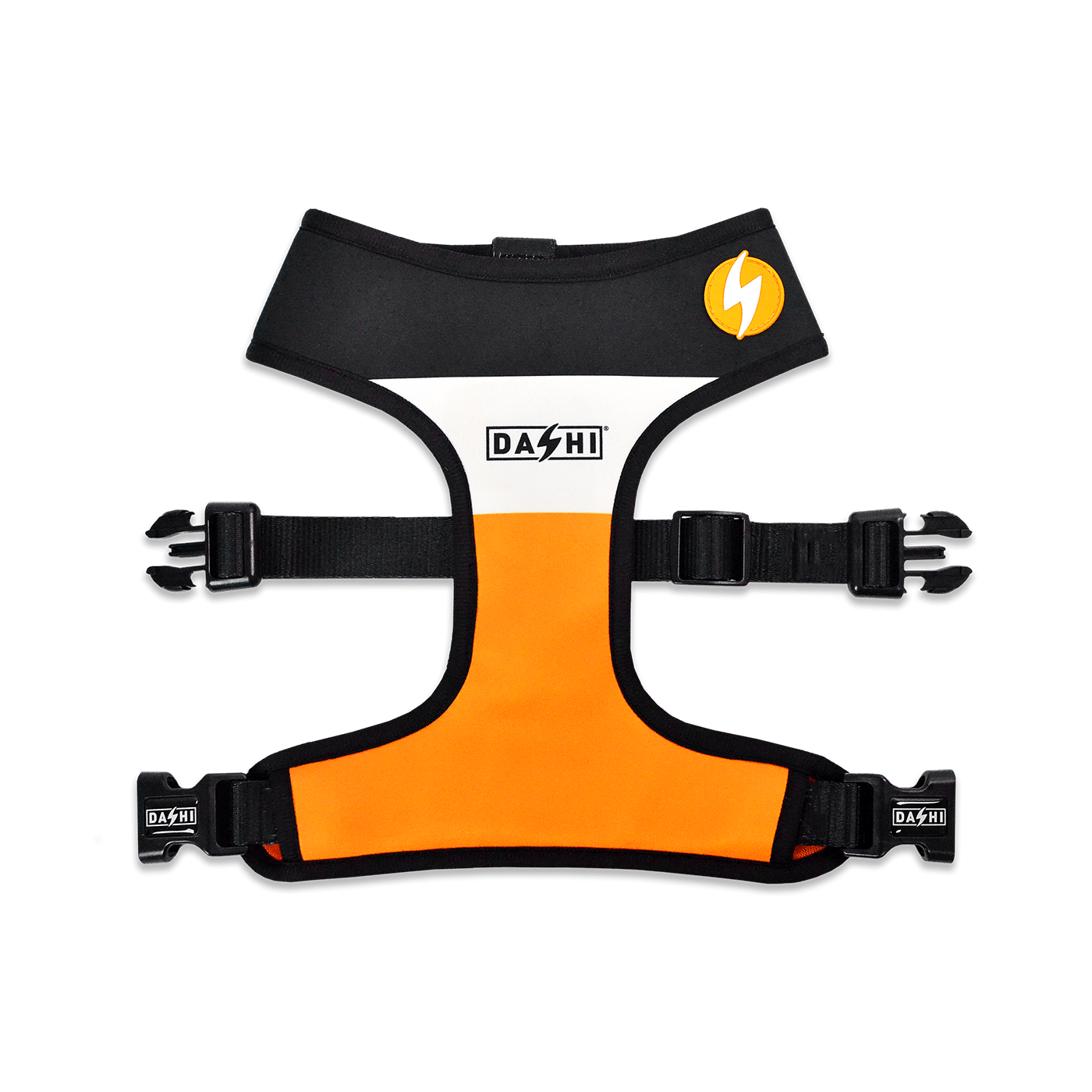 Dashi Stripes3 Orange & Black Neo Mesh Harness