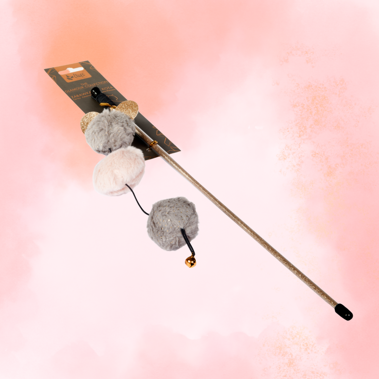 Dingo Glamour Cat Fishing Rod With Pompoms