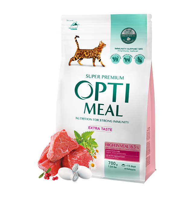 Complete Dry Pet Food For Adult Cats High In Veal