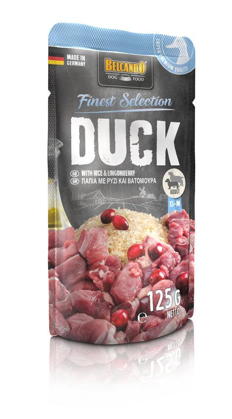 Belcando Duck w. rice & Lingonberry.