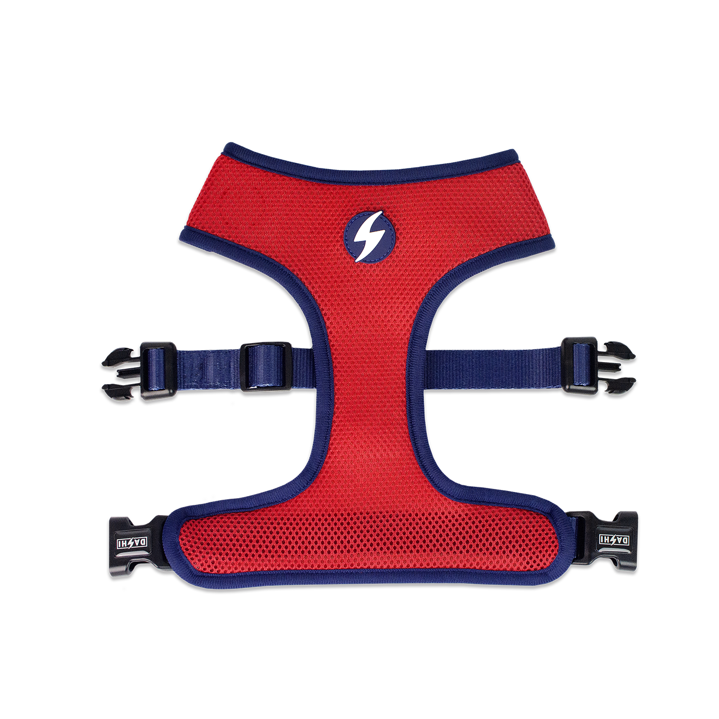 Dashi Stripes3 Red & Blue Neo Mesh Harness
