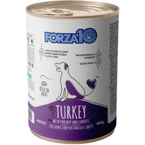 Forza 10 Turkey maintenance with parsnips and carrots.