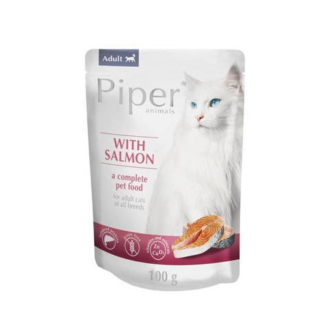 Piper Cat With Salmon Wet Food