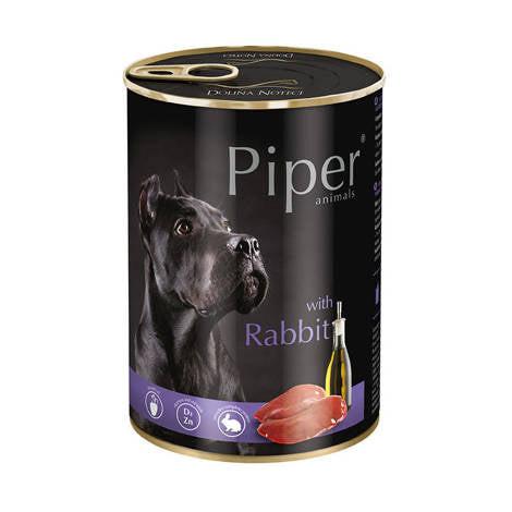 Piper Dog With Rabbit Wet Food.