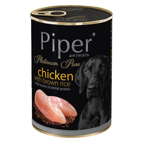 Piper Platinum Pure Chicken with Brown Rice Wet Food.