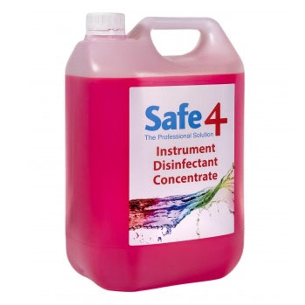 Safe4 Instrument Disinfectant Concentrate - 5L.
