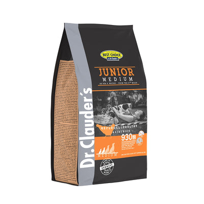 Dr Clauder's Best Choice Dog Dry Junior Medium – 25kg