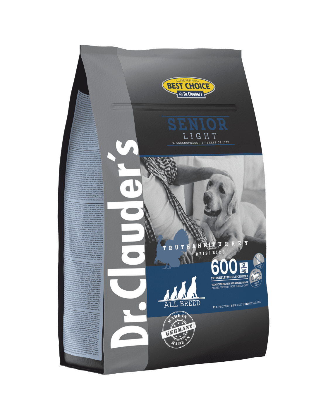 Dr Clauder's Dog Dry Senior Light – 1kg