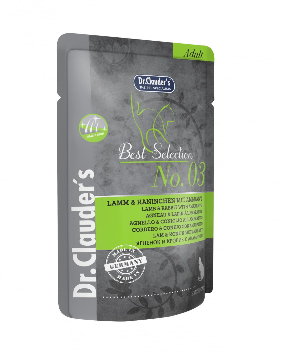 Dr. Clauder's Cat Wet Best Selection N3 Lamb, Rabbit And Amaranth